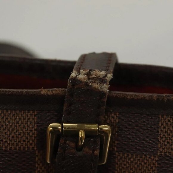 LOUIS VUITTON Damier Ebene Marais Shoulder Bag N42240 LV Auth 134398 - Picture 10 of 16